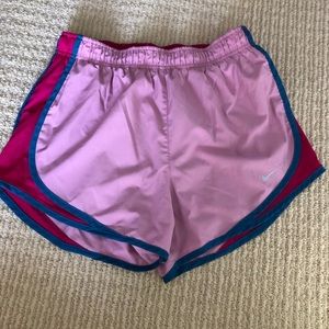 Women’s pink/blue Nike Shorts: Size: Small